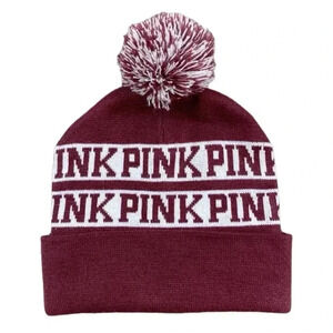 VS PINK Pom Pom Beanie